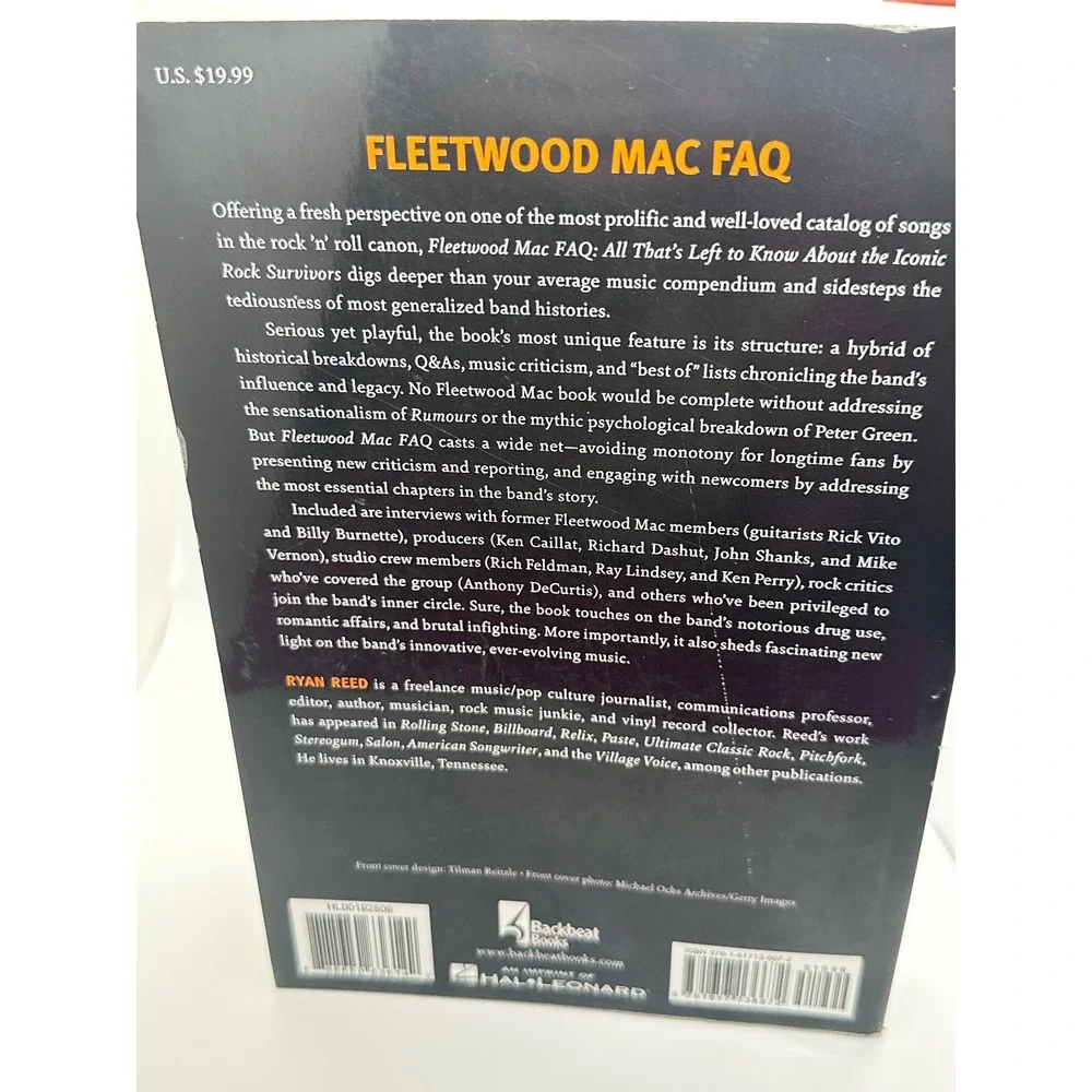 Fleetwood‎ Mac FAQ Ryan Reed Backbeat Books Rock Music History Paperback 2016
